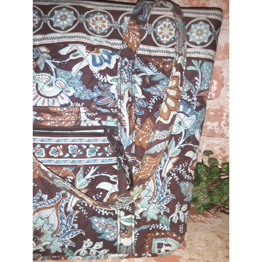 Vera Bradley Java Blue/Brown Tote - image 2